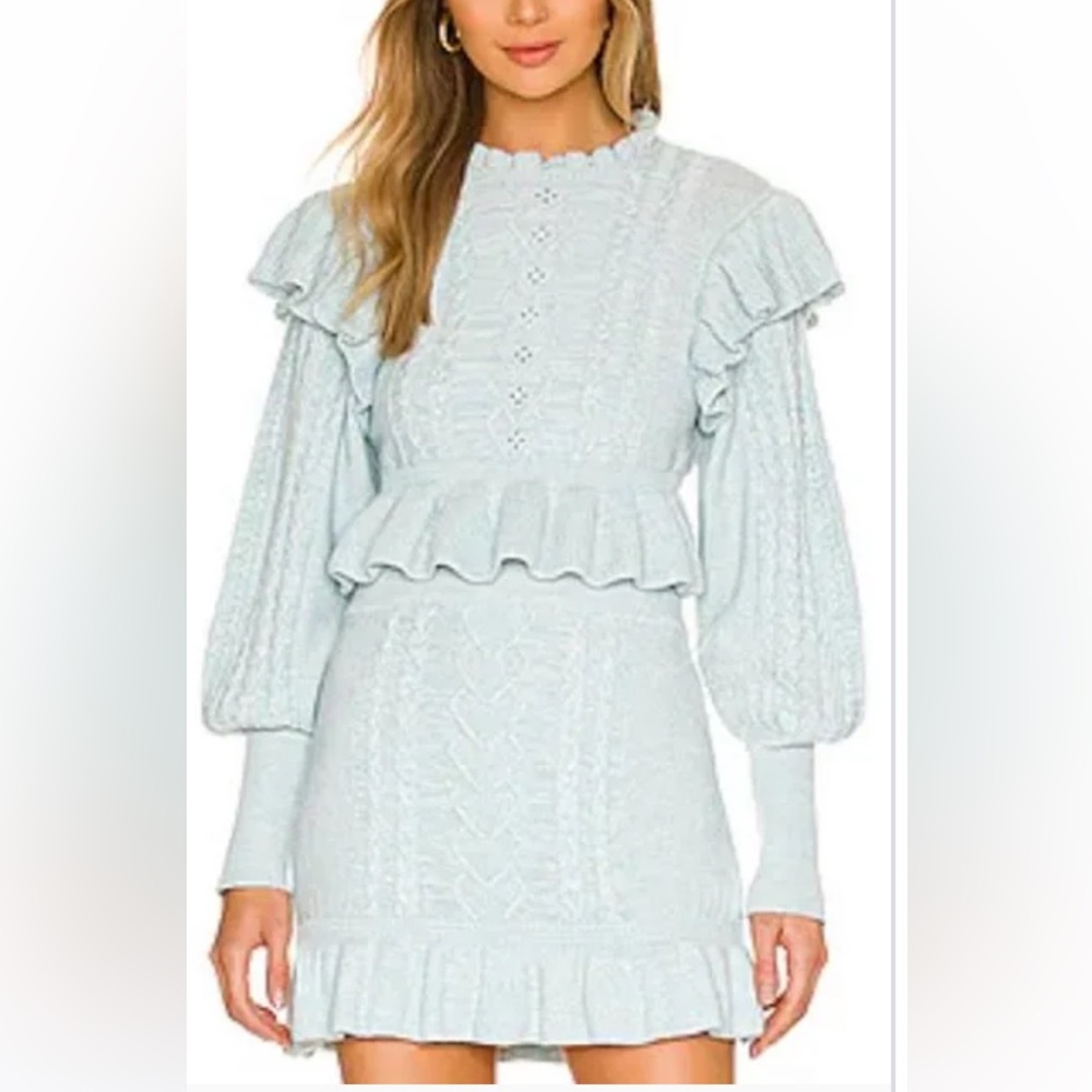 Majorelle blue sweater set